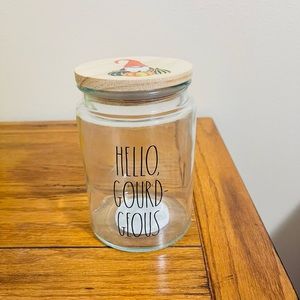 Rae Dunn Hello Gourdgeous Glass Jar With Lid